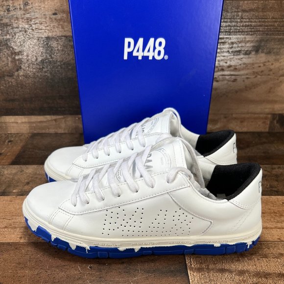 P448 CSL Low Top Leather Sneakers Size 38 / 7 US - Picture 2 of 10